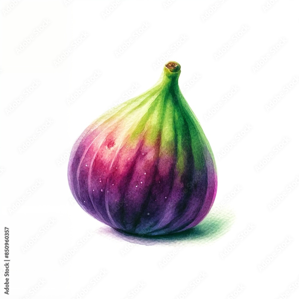 Fototapeta premium fresh figs isolated on white background