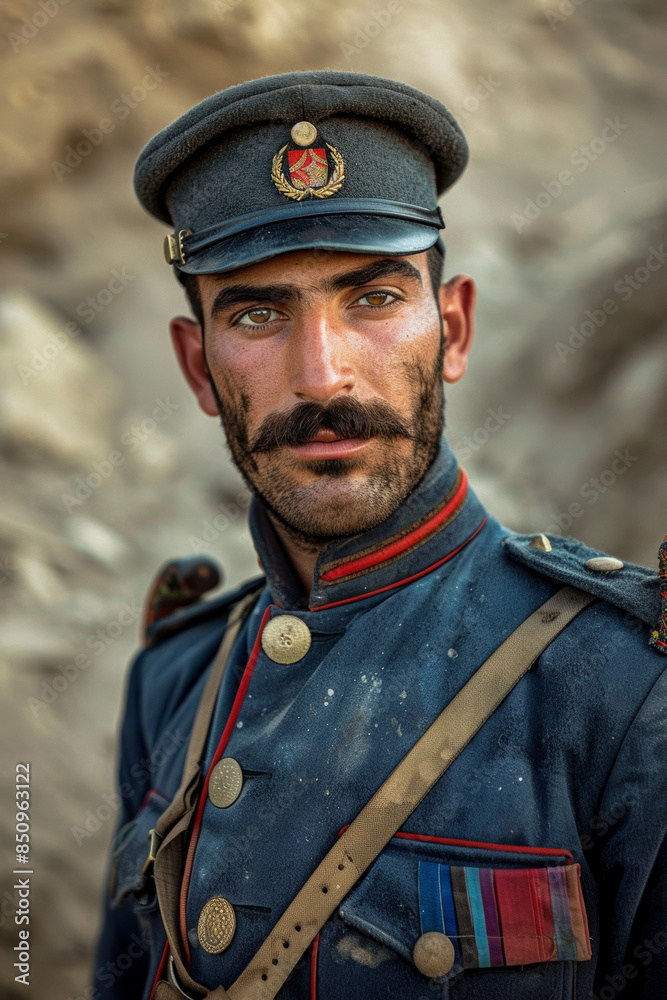 Ottoman Soldier in WWI Uniform. Ottoman Soldier in WWI Uniform.