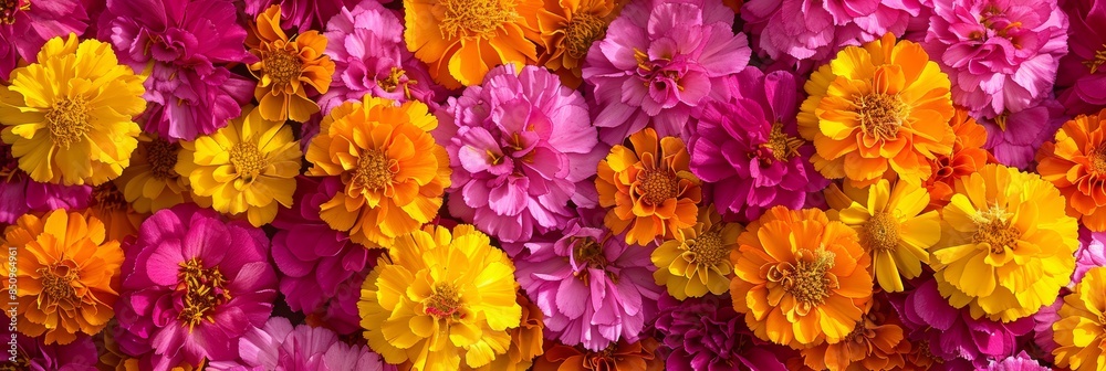 Vibrant Marigold Blooms on White Background for Floral Designs Generative AI Vibrant Marigold Blooms on White Background for Floral Designs Generative AI