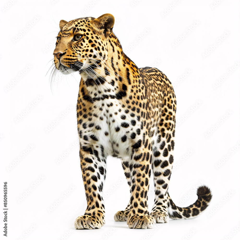 Cheetah isolated on white background Cheetah isolated on white background