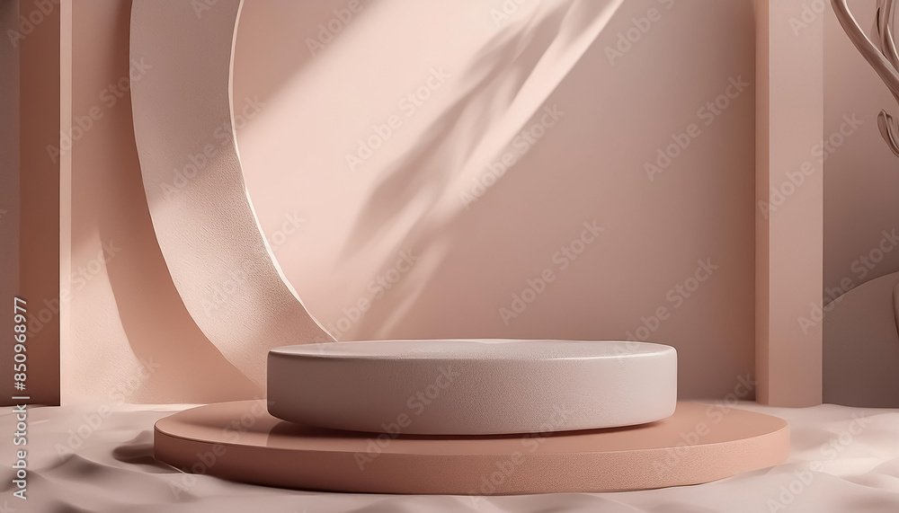 3D Rendering Background - Podium Platform for Product Presentation and Advertisement 3D Rendering Background - Podium Platform for Product Presentation and Advertisement