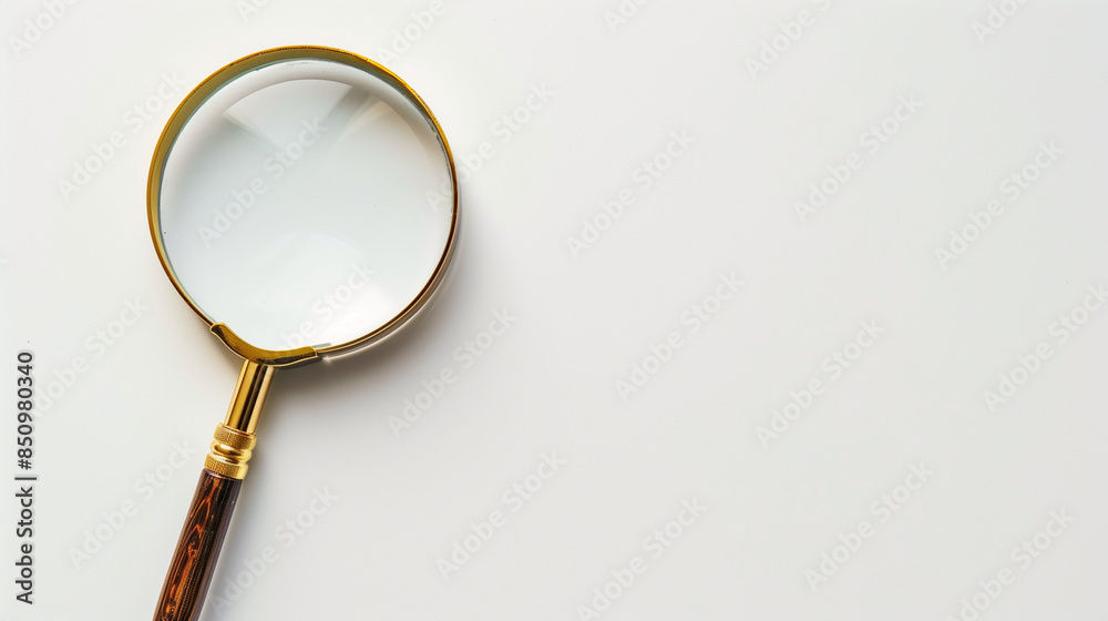 magnifying glass on white background magnifying glass on white background