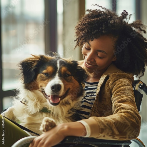 Inclusive Workplace with Service Dog Generative AI