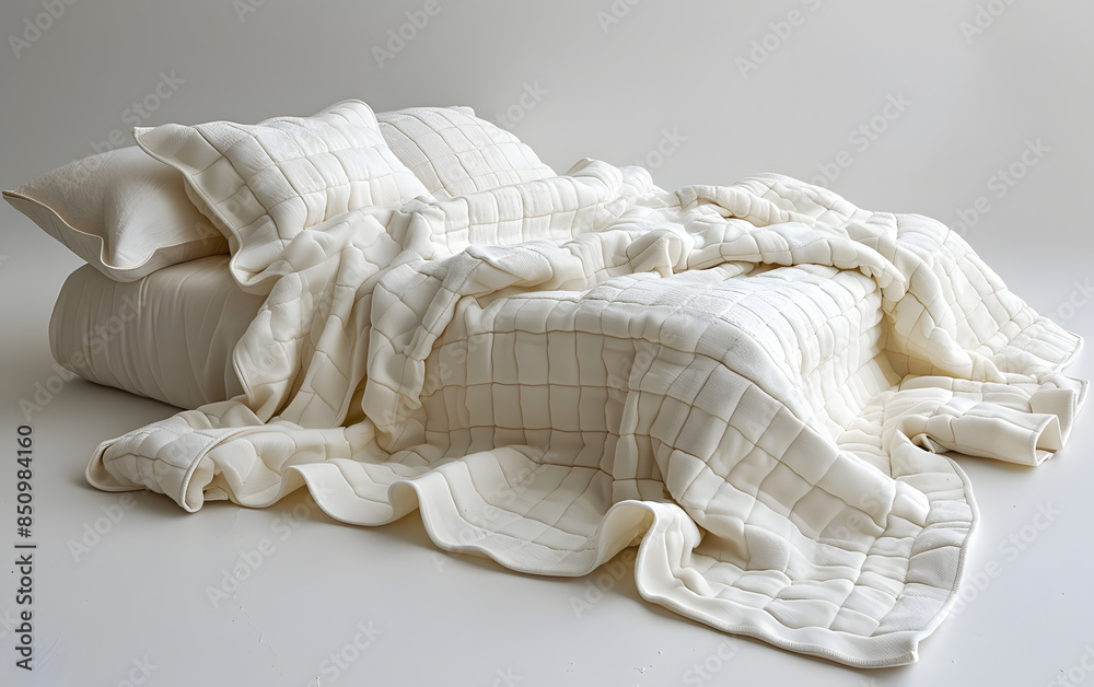 Obraz premium bed with pillows