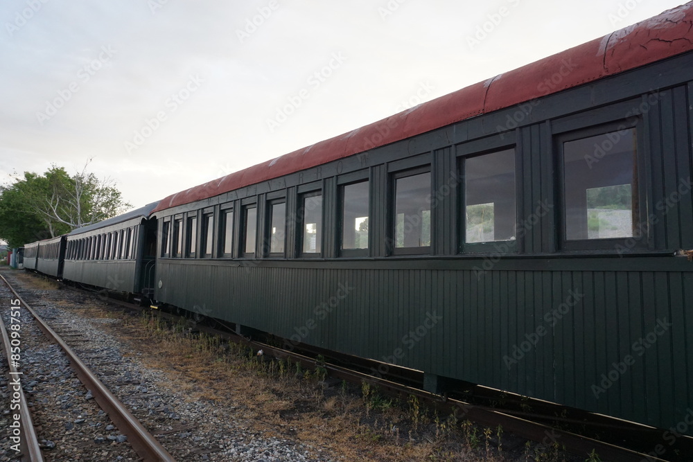 Old train not used anymore in Portland, Maine Old train not used anymore in Portland, Maine