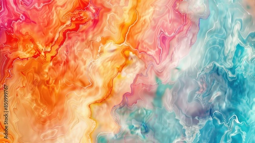 Abstract Watercolor Tie Dye Background with Marble Effect