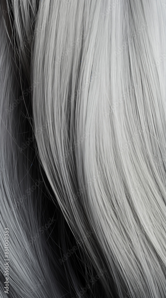 Naklejka premium Pattern Background Abstract Image, Gray Female Hair, Texture, Wallpaper, Background, For Cell Phone Cover and Screen, Smartphone, Computer, Laptop, Format 9:16 and 16:9 - PNG