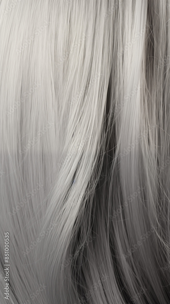 Naklejka premium Pattern Background Abstract Image, Gray Female Hair, Texture, Wallpaper, Background, For Cell Phone Cover and Screen, Smartphone, Computer, Laptop, Format 9:16 and 16:9 - PNG