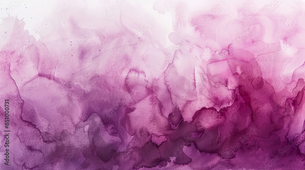 Fototapeta premium Abstract painting forming a beautiful purple watercolor background texture