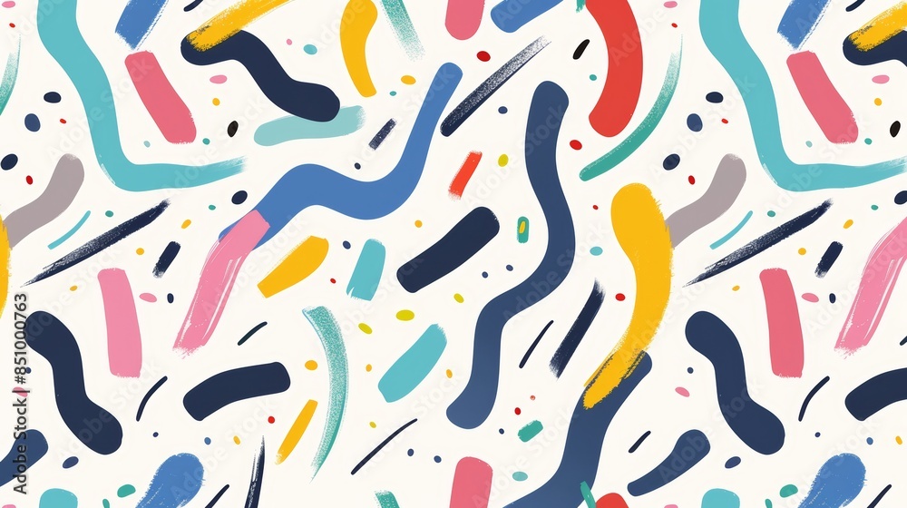 Vibrant Seamless Pattern for Playful Designs Generative AI Vibrant Seamless Pattern for Playful Designs Generative AI