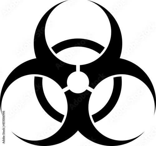 Biohazard Warning Sign Vector SVG