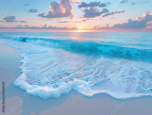 Serene Sunset Scenes Over Vast Ocean Waters