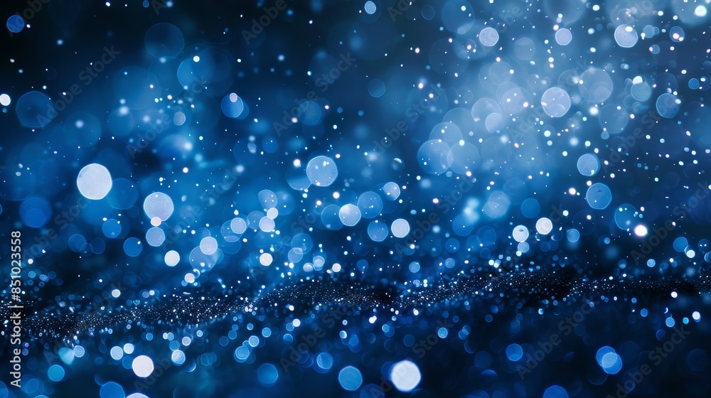 Tableau of sapphire and cobalt with lights twinkling like stars Tableau of sapphire and cobalt with lights twinkling like stars