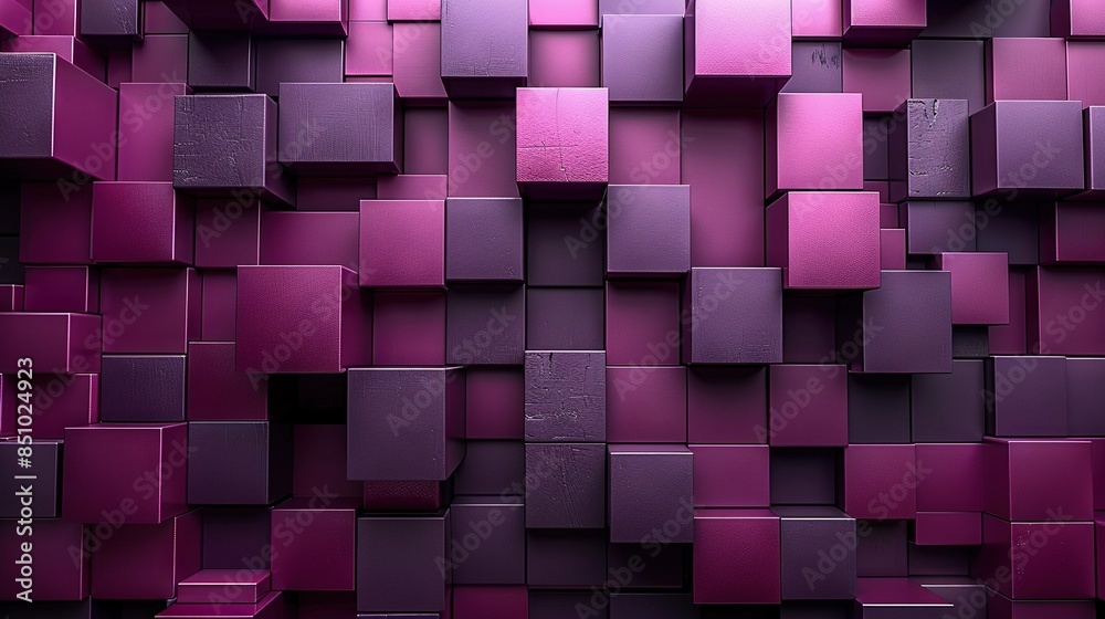 Purple cubes forming an abstract wallpaper or a pattern of squares and rectangles Purple cubes forming an abstract wallpaper or a pattern of squares and rectangles