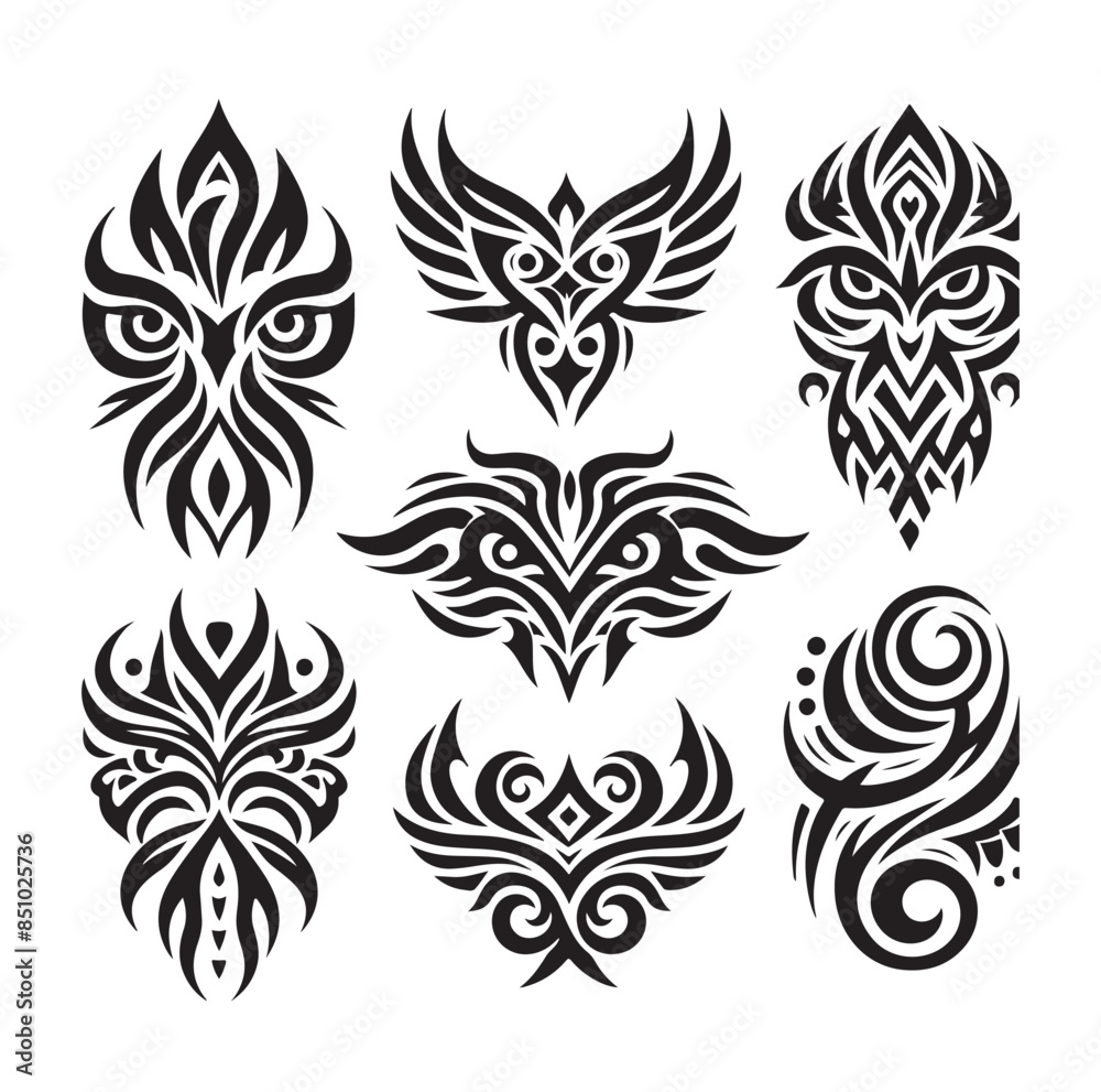 Tribal Tattoo Design vector illustration Tribal Tattoo Design vector illustration