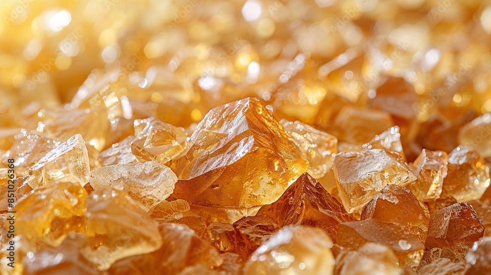 A mound of golden sugar crystals atop a heap of yellow-colored sugar on a table A mound of golden sugar crystals atop a heap of yellow-colored sugar on a table