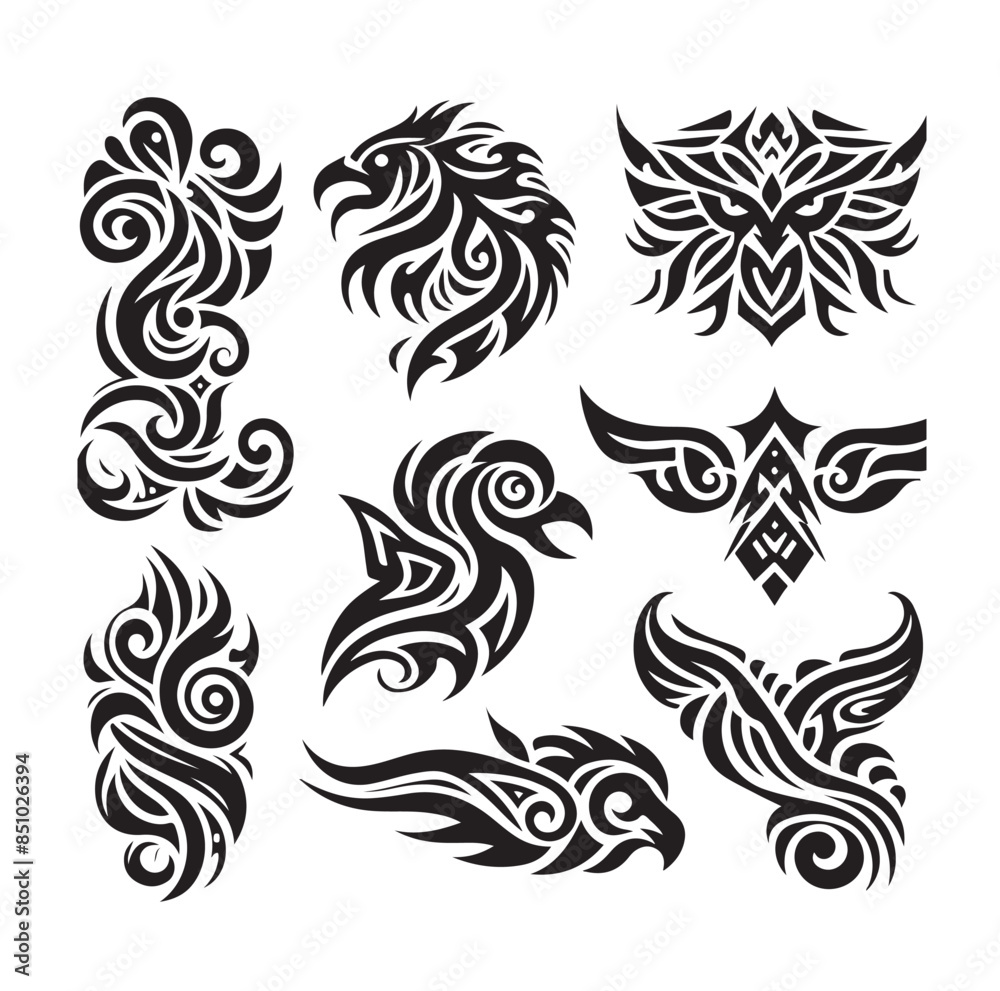 Tribal Tattoo Design vector illustration Tribal Tattoo Design vector illustration