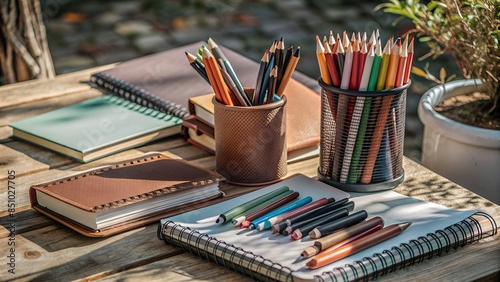 School supplies, back to school, office supplies, and stationery