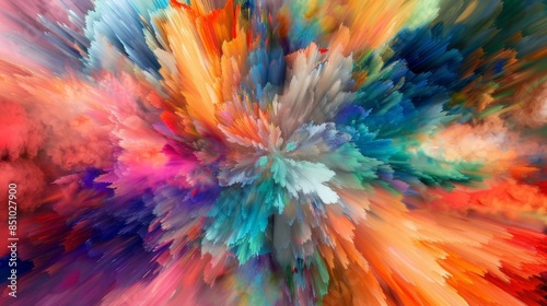 Wallpaper Mural Kaleidoscope of vibrant colors creates a dynamic hypnotic scene Torontodigital.ca