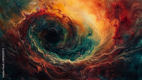 Wallpaper Mural Dynamic forms and colors in a swirling vortex of energy Torontodigital.ca
