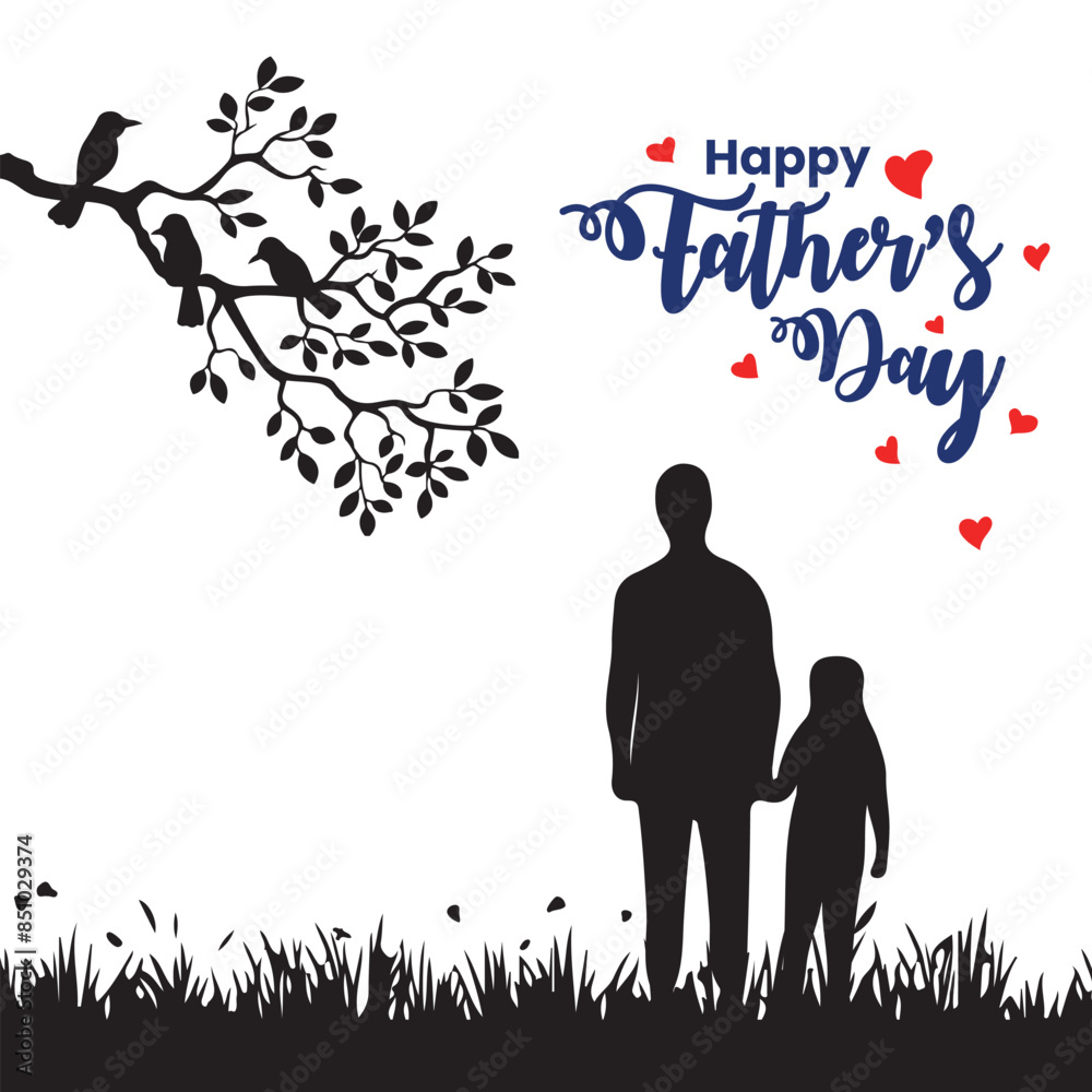 Happy Father's day greeting with hand written lettering sticker Black and white, Happy father's day typography design, hand drawn lettering. Happy Father's day greeting with hand written lettering sticker Black and white, Happy father's day typography design, hand drawn lettering.