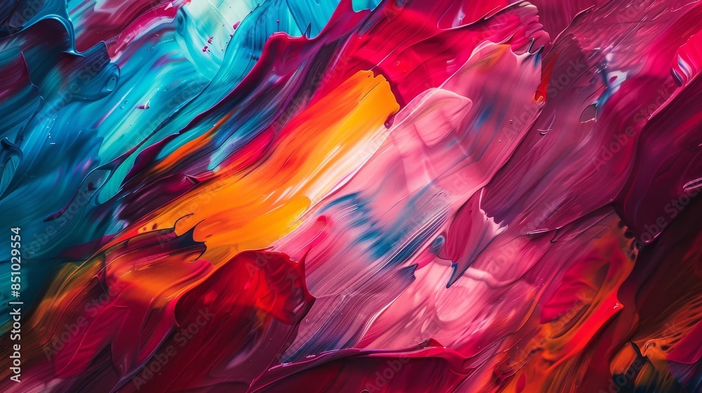 Vibrant paint strokes create a seamless abstract background Vibrant paint strokes create a seamless abstract background
