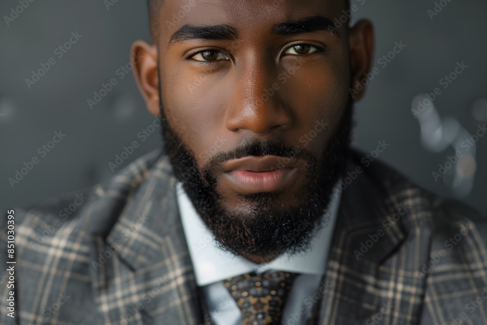 Fototapeta premium Beautiful black man model