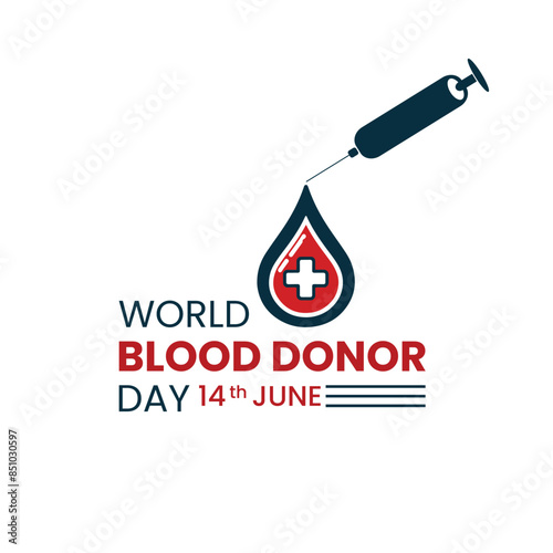 World blood donor day vector illustration design. Creative concept design for donation awareness banner, poster, flyers and backgrounds.