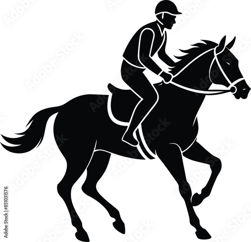 horse rider silhouette