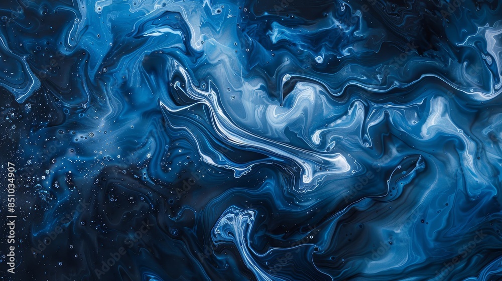 Swirling ocean currents in cobalt and sapphire Swirling ocean currents in cobalt and sapphire