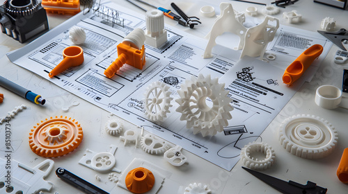 Pièces Imprimées en 3D et Plans de Conception photo
