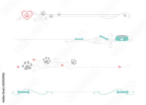 A set of pet love themed dividers
