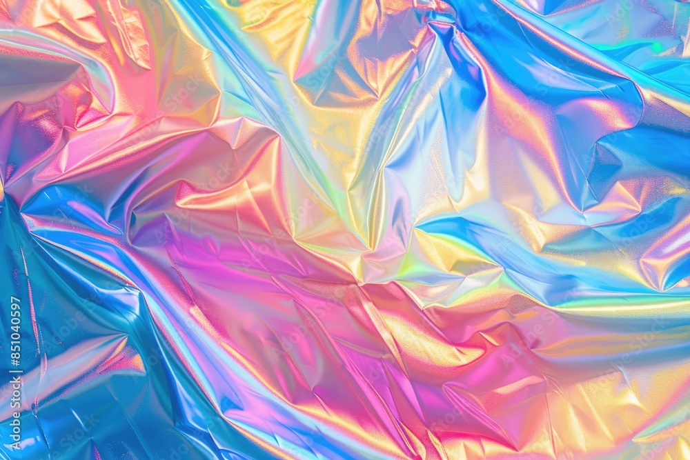 Gradient Foil. Pastel Holographic Background with Abstract Hologram Texture Gradient Foil. Pastel Holographic Background with Abstract Hologram Texture