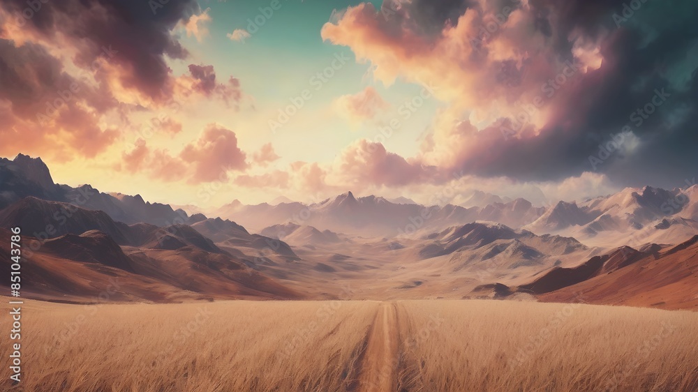 Obraz premium sunrise in the mountains