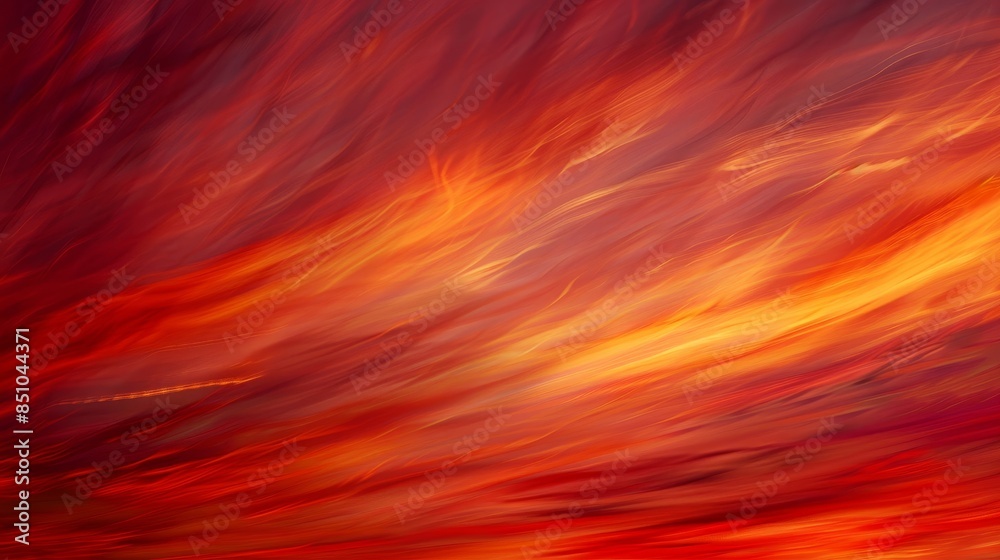 Fiery crimson sunrise abstract red and orange streaks Fiery crimson sunrise abstract red and orange streaks