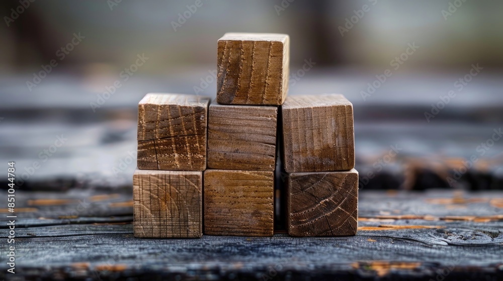 Wooden cubes needing content for business ideas Wooden cubes needing content for business ideas