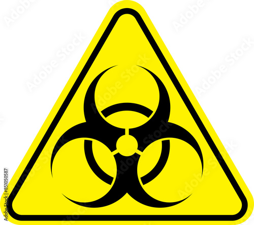 Canvastavla Biohazard Warning Sign Icon PNG