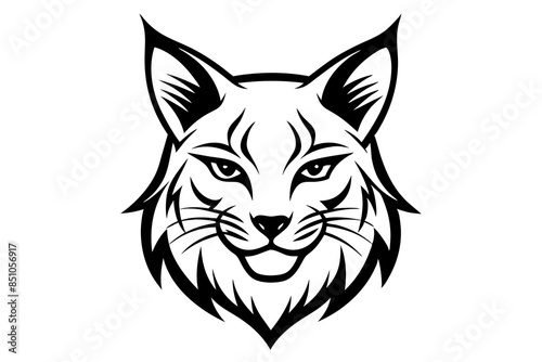 lynx head vector illustration