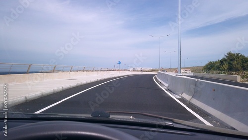 Cirkewwa, Malta 29.05.2024 - Road car ride from Cirkewwa towards Mellieha. High quality photo photo
