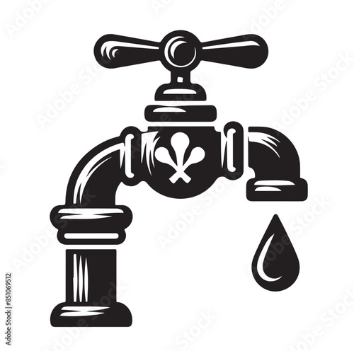 Water tap vector icon