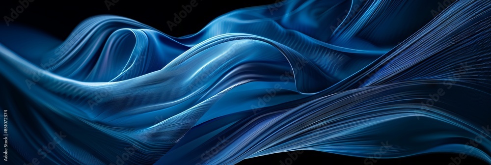 Abstract background of blue color with black background. Modern abstract background Abstract background of blue color with black background. Modern abstract background