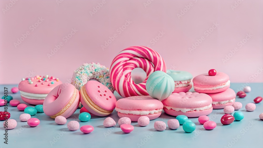 lots of sweets, candies and lollipops lots of sweets, candies and lollipops