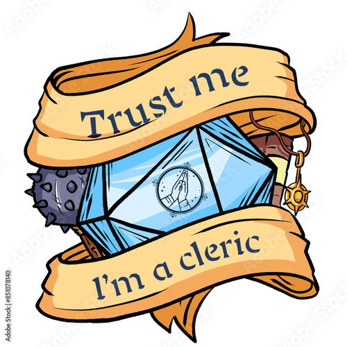 Trust me, I'm a cleric - Dungeons and Dragons - Illustration