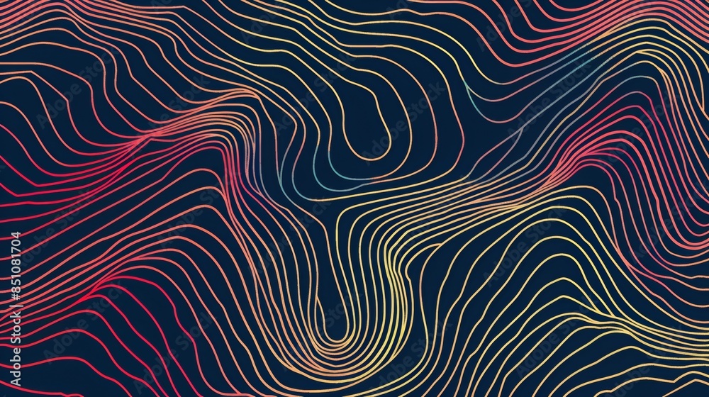 Simless line pattern vector art , 16:9