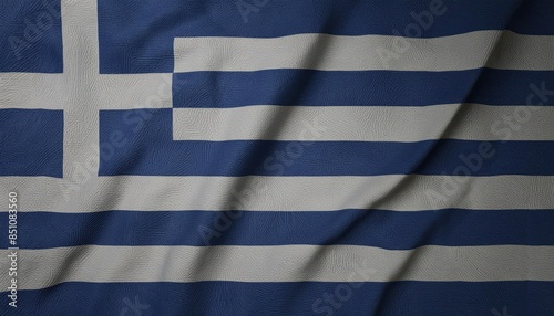 Greece flag and tourism background photo