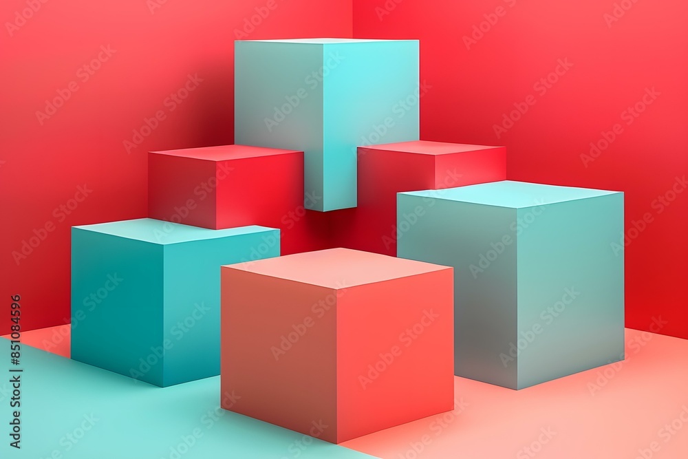 Abstract Minimalist Geometric Shapes Background Abstract Minimalist Geometric Shapes Background