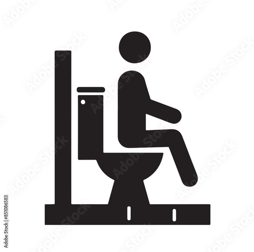 Girls and boys restroom sign. men and women restroom icon. toilet icon sign symbol. vector illustration.