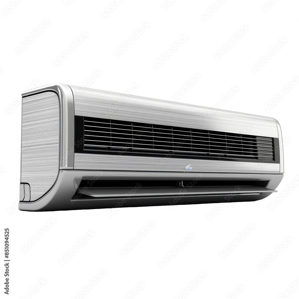 Fototapeta premium Modern Air Conditioning Unit with Sleek Metal Design