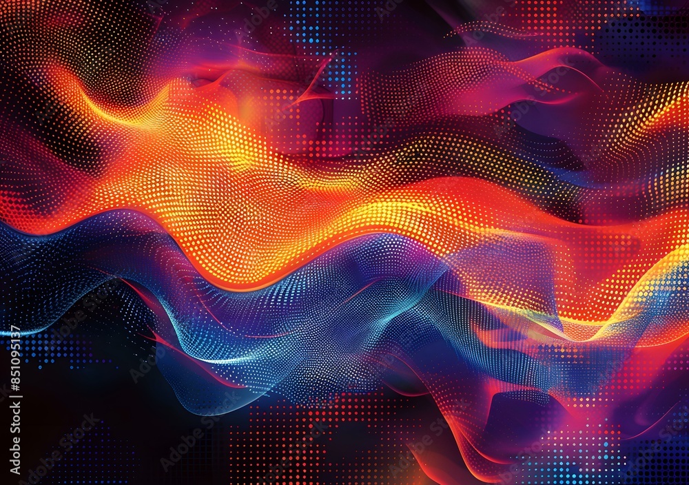 Fototapeta premium Abstract Digital Wave Background
