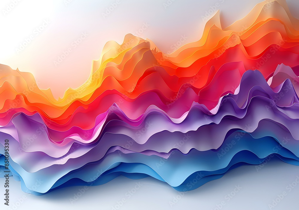 Colorful abstract waves background Colorful abstract waves background